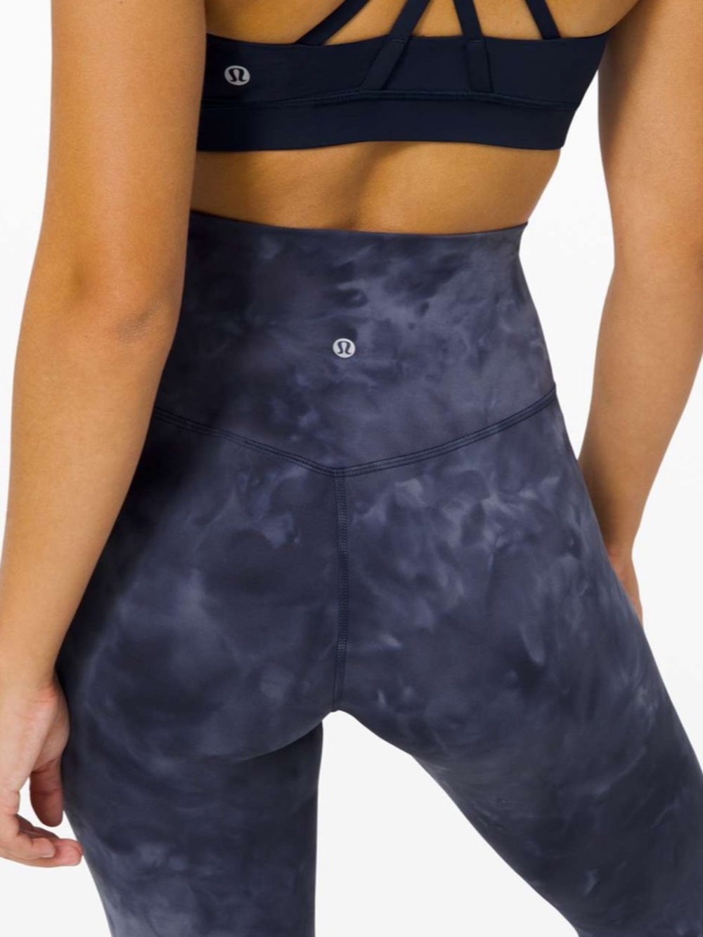 Lululemon Align Pant 25" *Diamond Dye Asphalt Grey True Navy Sz 10 💎 GUC